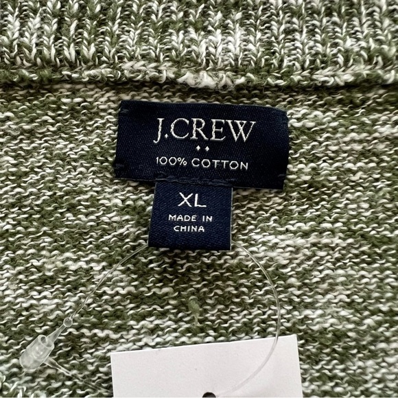 NWT J. Crew Two Color Slub 100% Cotton Marled Crewneck Long Sleeve Sweater SZ XL - Picture 13 of 16